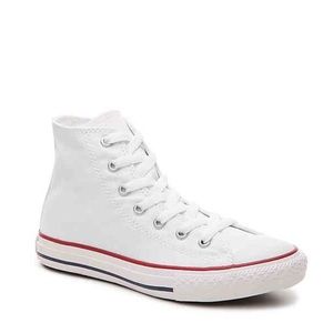 White Converse size 8